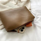 Hobo Bag Faux Leather with Matching Pouch and Adjustable Strap