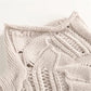 Cashmere-Feel Wavy Pattern Jumper