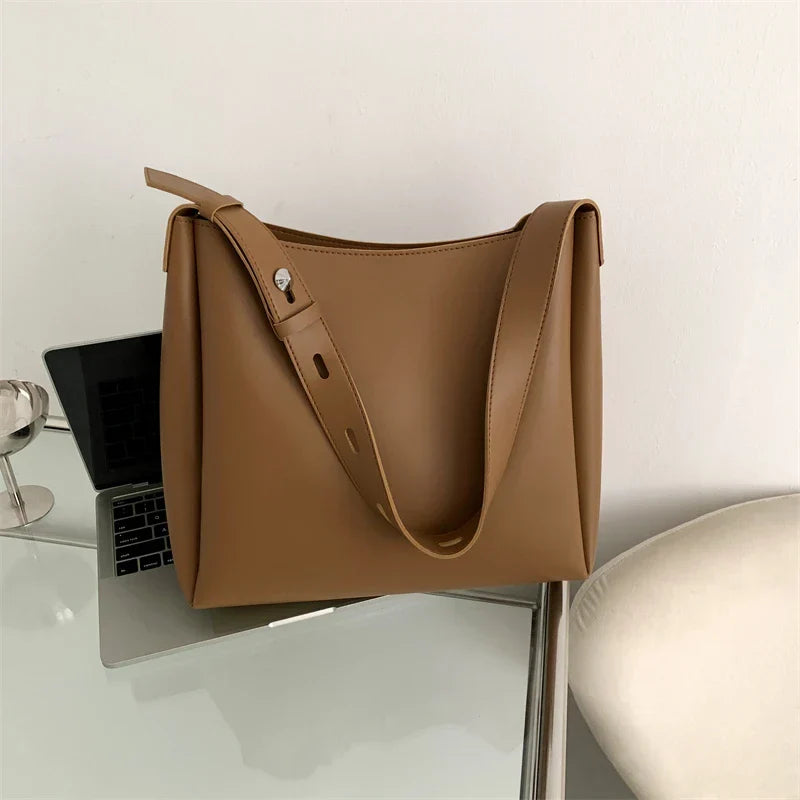 Hobo Bag Faux Leather with Matching Pouch and Adjustable Strap