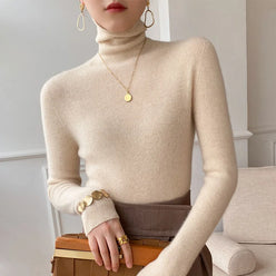 Ultra-Soft Cashmere-Feel High Roll Neck Jumper