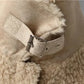 Fleece Jacket Faux Shearling with Structured Collar and Patch Pockets