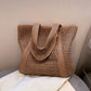 Tote Bag Straw with Zip Closure and Two Large Handles