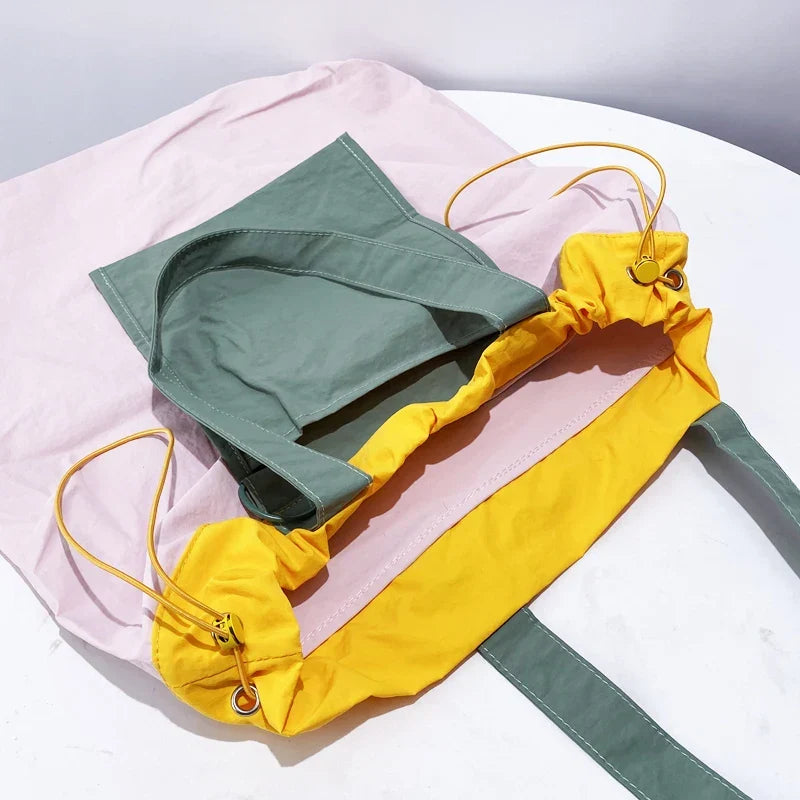 Foldable Tote Bag Waterproof Nylon with Handles