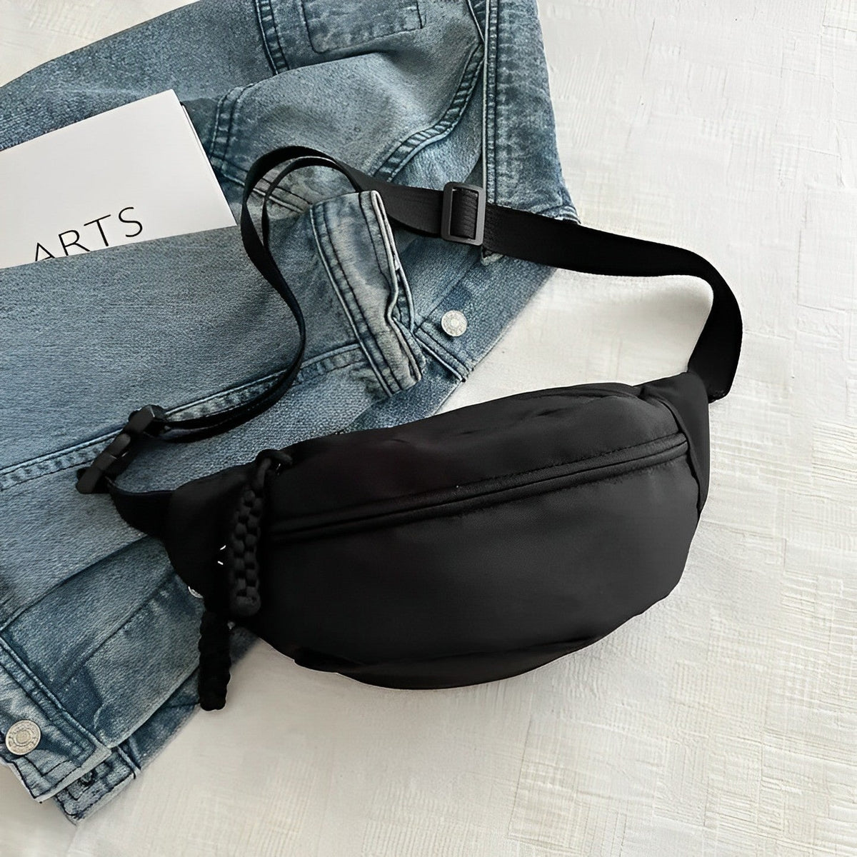 Crossbody Bag Nylon with Wide Adjustable Strap