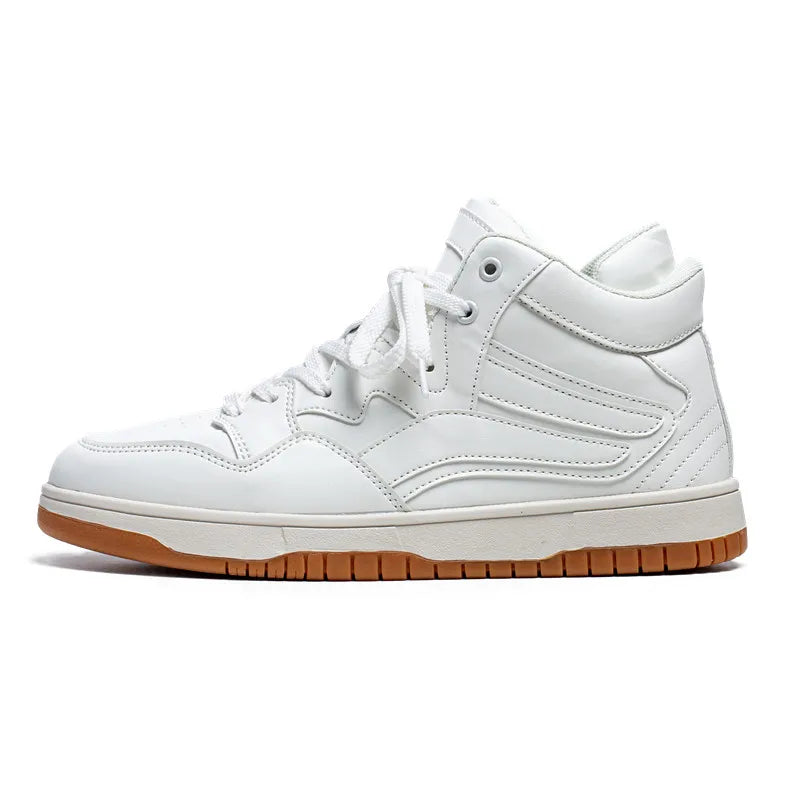 Foggi Premium Leather High-Top Basketball Sneakers