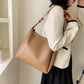 Hobo Bag Faux Leather with Matching Pouch and Adjustable Strap