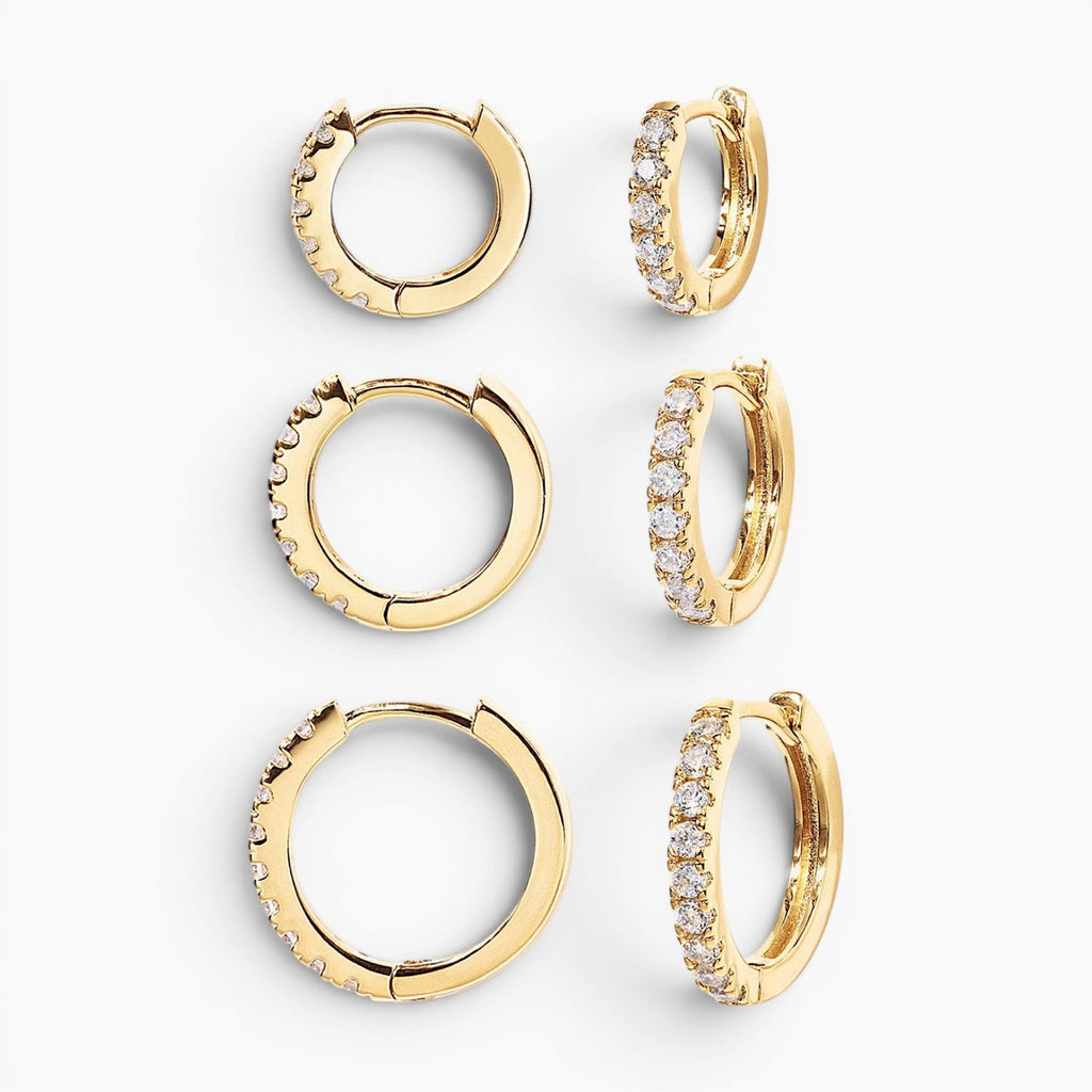 Sienna Small Hoop Earrings Trio