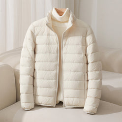 Puffer Jacket Polyester Quilted Lightweight with Smooth Finish