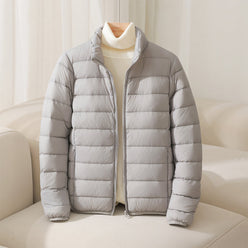 Puffer Jacket Polyester Quilted Lightweight with Smooth Finish