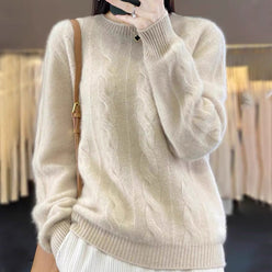 Twist Cable Crewneck Jumper