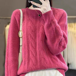 Twist Cable Crewneck Jumper