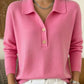 Brushed Polo Collar Jumper