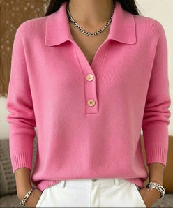 Brushed Polo Collar Jumper