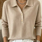 Brushed Polo Collar Jumper