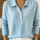 Brushed Polo Collar Jumper