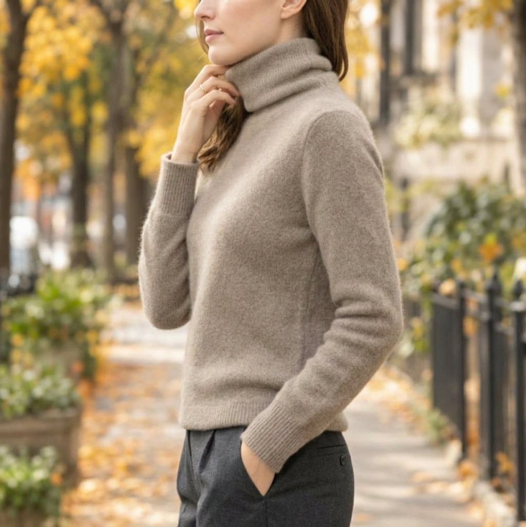 Fluffy Roll Neck Jumper