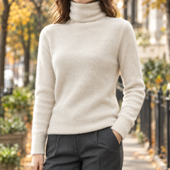 Fluffy Roll Neck Jumper