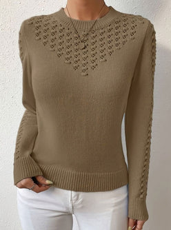 Pointelle Detail Knit Jumper