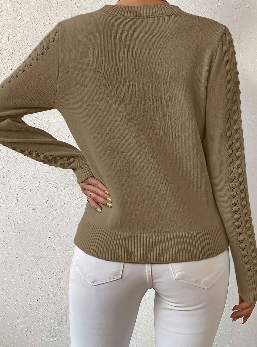Pointelle Detail Knit Jumper