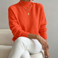 Cashmere-Feel Mock Neck Jumper