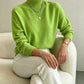 Cashmere-Feel Mock Neck Jumper