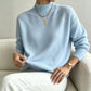 Cashmere-Feel Mock Neck Jumper