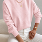 Cashmere-Feel Mock Neck Jumper