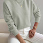Cashmere-Feel Mock Neck Jumper