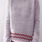 Patterned Hem Striped Jumper