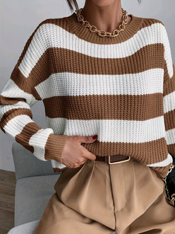 Wide Stripe Chunky Jumper