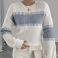 Wide Sleeve Striped Jumper