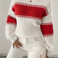 Wide Sleeve Striped Jumper