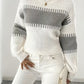 Wide Sleeve Striped Jumper