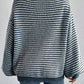 Striped Off-Shoulder Jumper