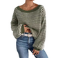 Striped Off-Shoulder Jumper