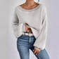 Striped Off-Shoulder Jumper
