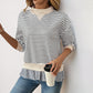 Layered Shirt Hem Sweatshirt