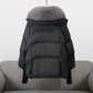 Coat Polyester Padded with Wide Faux Fur Collar and Ribbed Cuffs