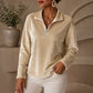 Velvet Half-Zip Top