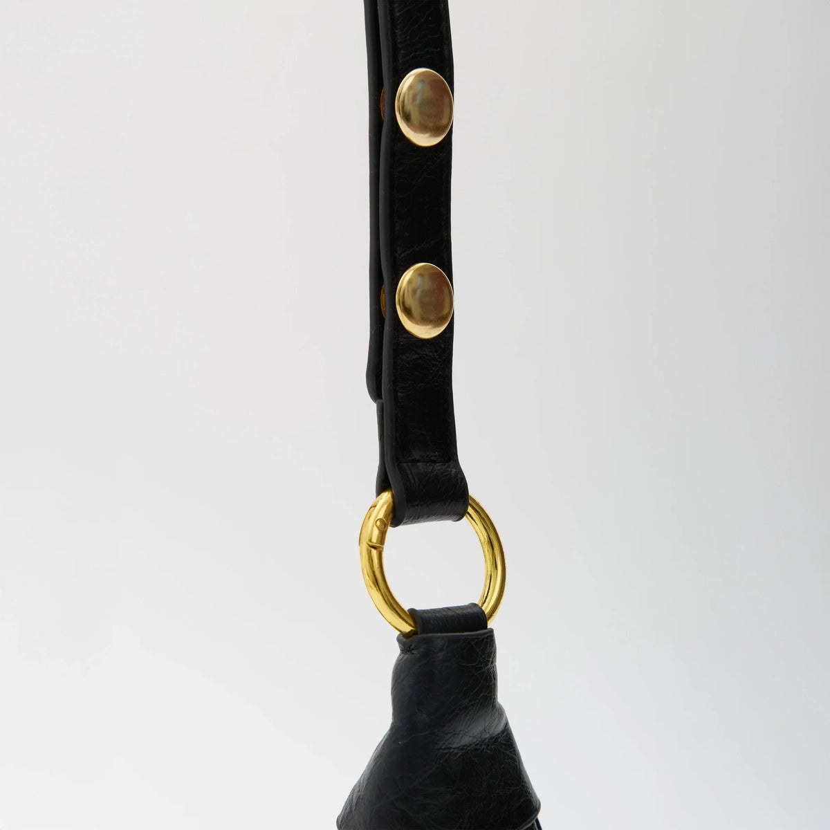 Crossbody Bag Faux Leather with Zip and Snap-Adjustable Strap