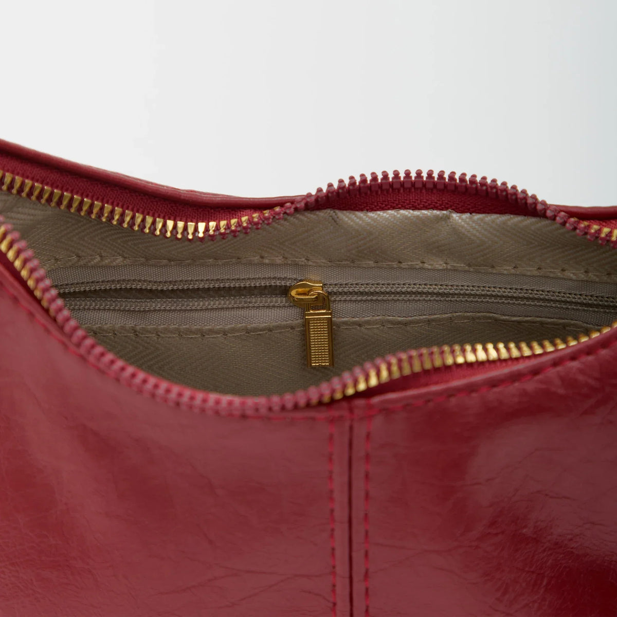 Crossbody Bag Faux Leather with Zip and Snap-Adjustable Strap