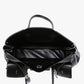 Tote Bag Faux Leather with Side Snap Buttons for 15-Inch Laptop