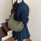 Crossbody Bag Water-Repellent Nylon with Zip and Adjustable Strap