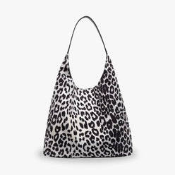 Hobo Bag Faux Suede with Magnetic Closure, Pouch and Laptop Fit