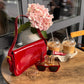 Crossbody Bag Faux Leather with Magnetic Flap and Detachable Strap