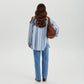 Crossbody Bag Corduroy with Top Handles, Zip Pockets and Strap