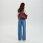 Laptop Bag Faux Leather with Handles and Adjustable Shoulder Strap