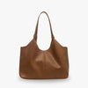 Hobo Bag Faux Leather Textured Grain with Magnetic Snap