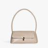 Shoulder Bag Faux Leather with Gold-Tone Hardware