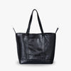 Tote Bag Faux Leather with Zip, Key Hook and Top Handles